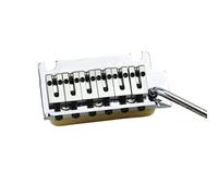 1 Set 2 Post Point Electric Guitar Tremolo Bridge Brass Saddle Base And Spring GG2001(Chrome)