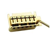 1 Set 2 Post Point Electric Guitar Tremolo Bridge Brass Saddle Base And Spring GG2001(Gold)