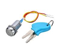 1 Set 2 Wire Key Ignition Switch Lock Motorcycle Vehicle Wire Ignition Lock With 2 Keys Reliable For ATV Go Kart Scooter CDI Box Ignition Coil