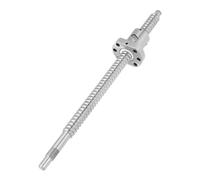 1 Set 250-550mm Ball Screw with Flange Single Ballnut, High Precision SFU1605 Ballscrew for 3D Printers(200mm)