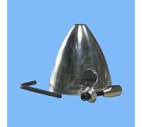 1 Set 3 Blades Aluminum Spinner 38-102MM(1.25-4 Inch) Special Drilled For RC Plane With Prop Adapter (Color : 45mm)