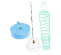 1 Set 3 Pcs Forager Bird Feeders for Outdoors Parrot Bird Fruit Holder Plastic Perforated Ball Bird Food Container Bird Feeding Apparatus Outdoor Parrot Feeder Bird Water Feeder