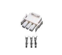 1 Set 3 Pin TE Automobile Elevator Connector Socket 6.3MM Male Female Pitch To Plug Air Docking 63080 6358 350766-1(5 Sets,Female)