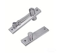 1 Set 360 Degree Rotate Stainless Steel Hidden Door Hinge Kit Heavy-Duty Pivot for Wooden Door/Secret Doors/Bookshelf Hardware Accessories(A Style-1 Set)