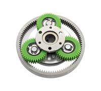 1 Set 36T E-bike Spur Gear with 608 Bearings, Geared Motor Drive Assembly Clutch for CNC equipment(Left Rotation 57mm)