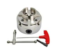 1 Set 4" 100mm Chrome Plated Scroll Chuck M33 1" M18 Woodworking Tools Accessories 4-Jaw Self Centering Wood(1 inch x 8TPI)