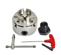 1 Set 4" 100mm Chrome Plated Scroll Chuck M33 1" M18 Woodworking Tools Accessories 4-Jaw Self Centering Wood(0.75 inch x 16TPI)