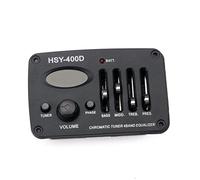 1 Set 4-Band EQ Guitar Equalizer Preamp for Acoustic Guitar Parts Black