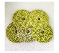 1 Set 4 Inch 100mm 5 Steps Polishing Wet Pad Abrasive Disc Diamond Tool For Stone Marble Granite Tile Flexible Grinding wanglan(0-4,M10 backer)