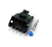 1 Set 4 Pin Way GM Automotive Female Male Weather Pack Electrical Socket Plug Automobile Connectors 4P dark + Green(G 4P M 2Sets)