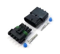 1 Set 4 Pin Way GM Automotive Female Male Weather Pack Electrical Socket Plug Automobile Connectors 4P dark + Green(G 4P FM 1Set)