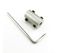 1 Set 45 Steel Motor Shaft Coupling Connector Sleeve with 4 Screws and Wrench for Secure Fixing in Mechanical Transmission and Applications (5mm-8mm)