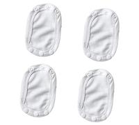 1 Set 4pcs Compatible Crotch Fastener Extender Cotton Baby Bodysuit Extension Adjustable Length for Infant Clothing Cotton Diaper Extender