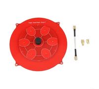 1 Set 58GHz Triple Feed Patch Antenna 14dBi Gain with for SMA Female Connector Low Sidelobe Design Wide Main Lobe for FPV Image Transmitter Racing Long Range Signal Reception(Red)