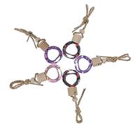 1 Set 5pcs Clay Perfume Bottle Car Aromatherapy Hanging Bottle Mini Perfumes Floral Art Essential Oil Locket Rear View Mirror Hanging Accessories Pendant Car Hanging Polymer Clay/1619