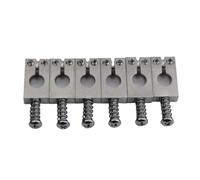 1 Set 6 Pcs PRS Style Stainless Steel Saddle For PRO Tremolo Guitar Bridge(CR)