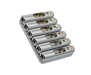 1 Set 6 Strings Full Copper Fixed Tailboard Single Bridge For Guitar Generic Acoustic Guitar Bridge(A)