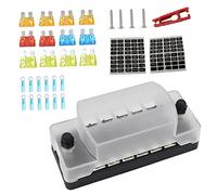 1 Set 6 Way Fuse Box Marine Fuse Box Circuit Fuse Box Anl Fuse Holder Auto Fuse Holder Circuit Fuse Holder 6-way Boat Fuse Block 6-way Fuse Block Power Splitter PC Car Protected circuits