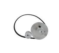 1 Set 60T 20Teeth Belt Width 10mm 2GT Timing Pulley Tensioning Wheel Bore 5~12mm Reduction 3:1GT2 Synchronous Kit(8mm 2GT-400-6mm,20T bore 4mm)