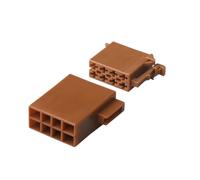 1 Set 8 Pin TE Middle Slot Auto ISO Ra/&dio Horn CD Connector 3.5 MM Male Female Plug Compatible With The 962189-1 962191-1(Female and Male)