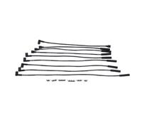 1 Set 8mm Black HT Leads Ignition Wires Cables Kit Fits For Rover V8 Double Silicon leads