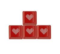 1 Set ABS Backlit Heart Keycaps OEM Height For WASD Direction Keycap Gaming Mechanical Keyboard Mechanical Keycap Mechanical Keycaps Cute ABS Backlit Keycap Set Wasd Direction