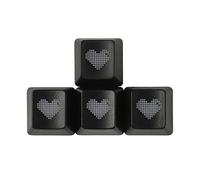1 Set ABS Backlit Heart Keycaps OEM Height For WASD Direction Keycap Gaming Mechanical Keyboard Mechanical Keycap Mechanical Keycaps Cute ABS Backlit Keycap Set Wasd Direction