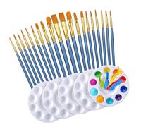 1 Set Acrylic Paint Brush Set Painting Brushes Art Supplies For Watercolor Gouache Acrylics Paint Brushes Nylon Hair Watercolour Painting