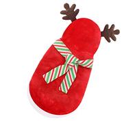 1 Set Adorable Christmas Pet Costume with Scarf Comfortable Warm Puppy Cosplay Clothes for Festive Parties Charming Elk Cats