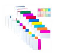 1 Set Aesthetic Indexes Tabs Easy to Write Simple Page Markers Colorful Book Tabs File for Pages Notebooks