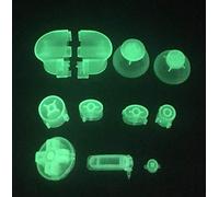 1 Set Analog Joystick Thumbstick Stick Cap Buttons Keypads Y X A B Z Buttons for Gamecube NGC Controller Glow in Night -Clear