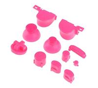 1 Set Analog Joystick Thumbstick Stick Cap Buttons Keypads Y X A B Z Buttons for Gamecube NGC Controller Pink