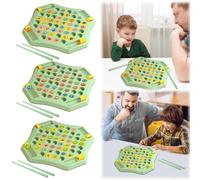 1 Set Animal Flip Chess Memory Game, Animal Flip Chess Memory Chess Game, Interactive Funny Educational Kids Toys, for Family Game Night, Children's Learning Development (C)