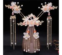 1 Set Antique Headwear Hairpin Tassel Step Shake Pan Hair Super Immortal Beauty Antique Hair Accessories