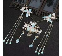 1 Set Antique Headwear Hairpin Tassel Step Shake Pan Hair Super Immortal Beauty Antique Hair Accessories