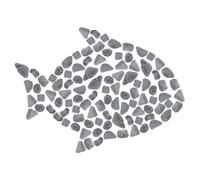 1 Set Aquarium Gravel Simple Belt Natural Gravel Snap Fence Tucker Belt Pebbles Gravel Container Gravel Rock Gravel River Gravel Dead Landscape Gravel Decor Base Fence Stone