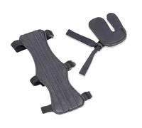 1 Set Archery Arm Guards, Armguard Protector Archery Finger Tab Bow Arm Finger Guards with Adjustable Straps Buckles, Leather Adjustable Forearm Wrist Protector for Recurve Compound Bow