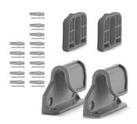 1 Set Baby Fence Replacement, Gray Perforated Version | Includes Bottom Board and Fixing Brackets for Easy Installation and Doorway Protections