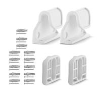 1 Set Baby Fence Replacement, White Perforated Version | Fixing Base Board with Screws for Secure Home Installation and Child