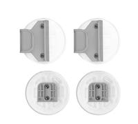 1 Set Baby Gate Replacement Component Wall Mounting Base Board with Hook Screws for Enhancing Child and Pet Gate Hardware