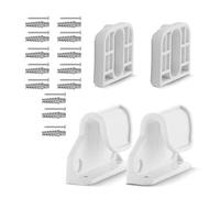 1 Set Baby Gate Replacement Component Wall Mounting Base Board with Hook Screws for Enhancing Child and Pet Doorway Barrier