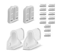 1 Set Baby Gate Replacement Component Wall Mounting Base Board with Hook Screws for Enhancing Child and Pet Gate Hardware