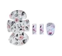 1 Set Baby Strollers Shoulder Belt Cover with Crotch Protector Sleeve Breathable Seat Cushion Easy Installation Design Baby Strollers Seat Pad