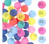 1 Set Ball Raffle Number Balls Numbered Bingo Balls Kids Party Bag Stuffers Pingpong Balls Numbers 1-100 Party Bag Stuffers for Kids Mini Child Pp Beer Colorful