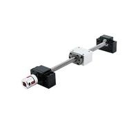 1 Set Ball Screw with Nut Housing Kit for Mechanical Equipment, 1000mm Compact SFU1204/1210 Ballscrew(1210 * 500MM)