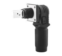 1 Set Battery Energy Storage Connector, High Current Terminal Connectors Copper Plate Wiring Adapter 90 Degree Plug and Socket IP67 Waterproof Power Connector 150A 35mm² (Black)