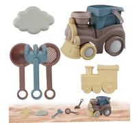 1 Set Beach Toys Plastic Sand Box Toys for 1-3 with Different kits Beach for kids ages 4-8 Portable baby for Kids Toddlers Boys Girls