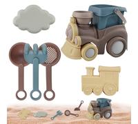 1 Set Beach Toys Plastic Sand Box Toys for 1-3 with Different kits Beach for kids ages 4-8 Portable baby for Kids Toddlers Boys Girls