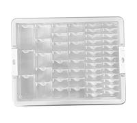 1 Set Bead Storage Solutions Includes 50 Clear Removable Bead Storage Containers with Snap Shut Lid, Plastic Organizer Box for Nail Art Rhinestone Jewelry