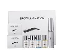 1 Set Beauty Brows Kit for 45-60 Days 3D Eyebrow Lamination Kit Professional Natural Trendy Long Lasting Perming Eyebrow for Home Use Lamination
